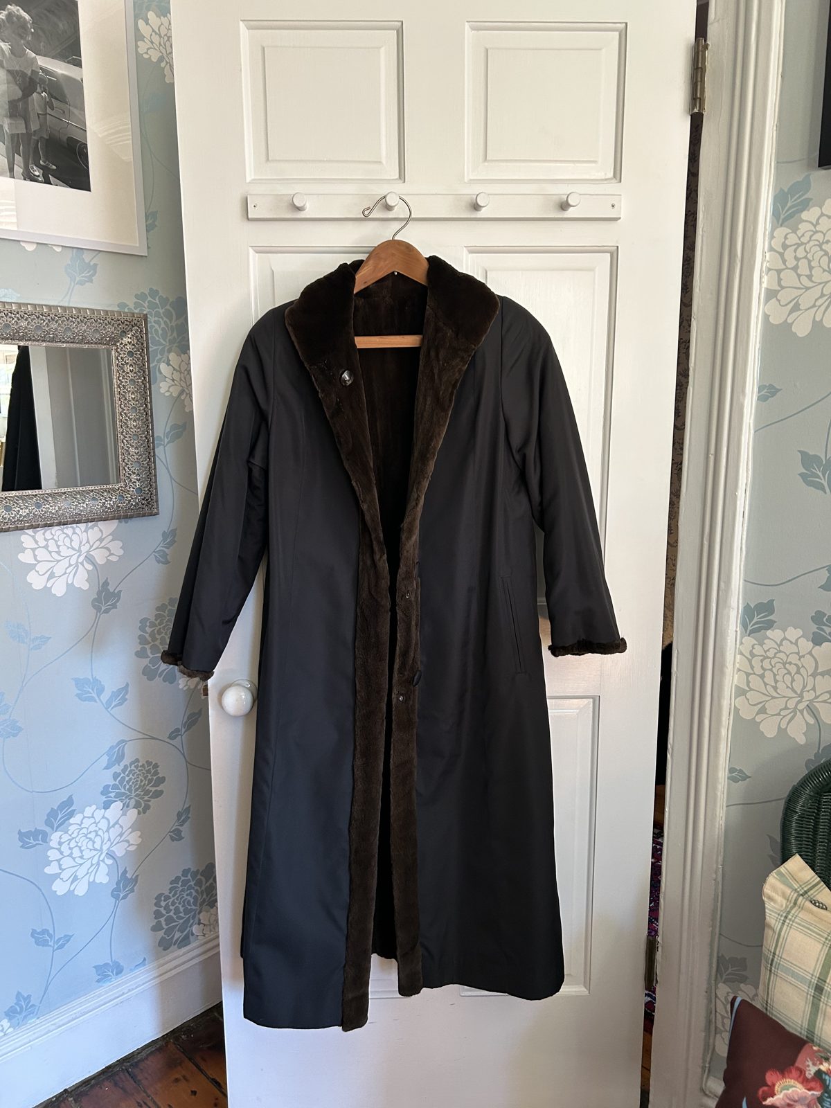Fully Reversible Sheared Mink-Lined Trench Coat, image 2