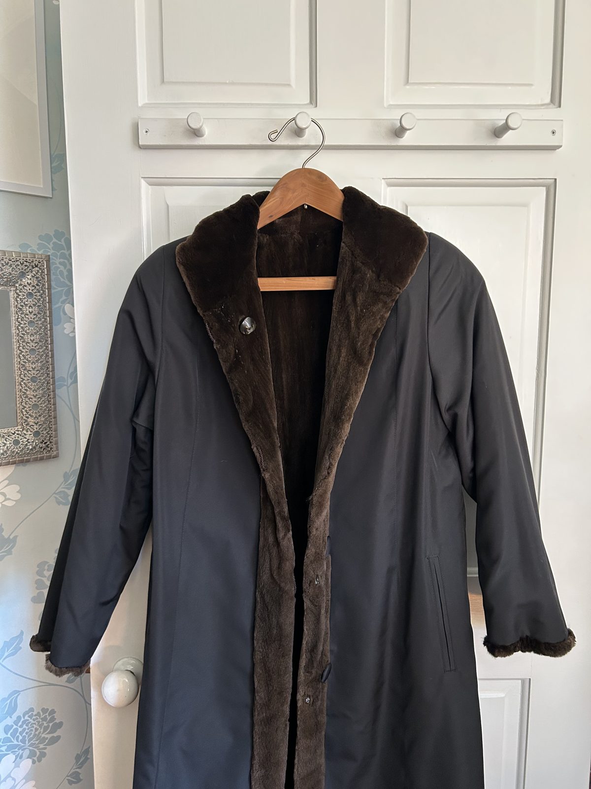 Fully Reversible Sheared Mink-Lined Trench Coat, image 4