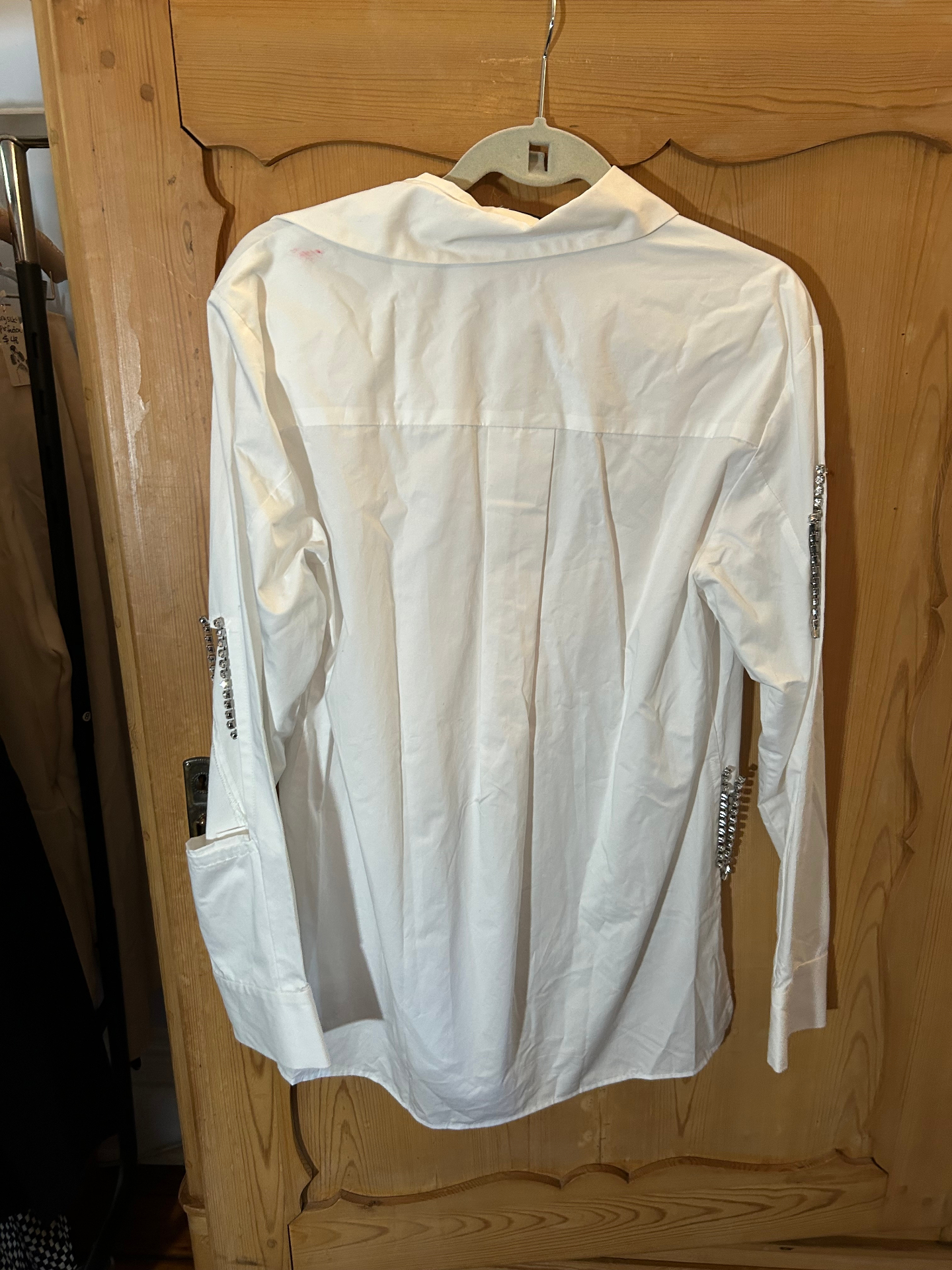 Christopher Kane White Blouse with Sequined Fringe — image 2