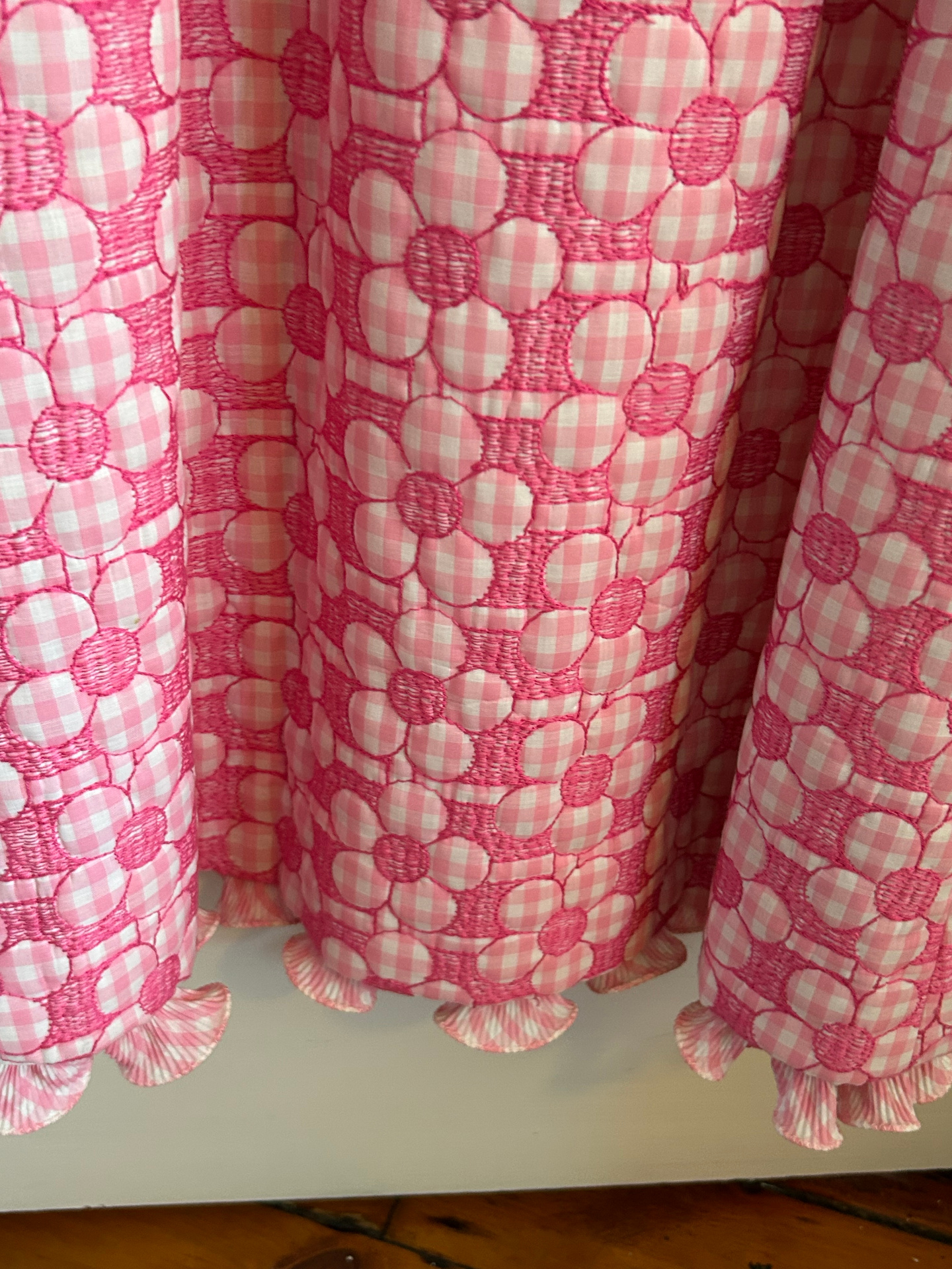 Pink Gingham Maxi Dress — image 4