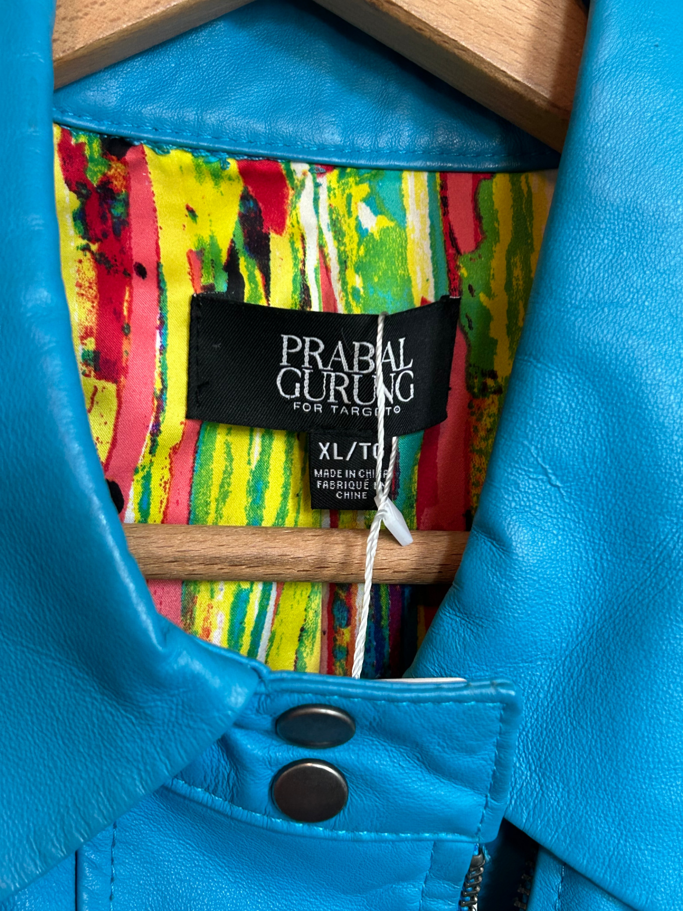 Prabal Gurung for Target Turquoise Leather Jacket — image 4